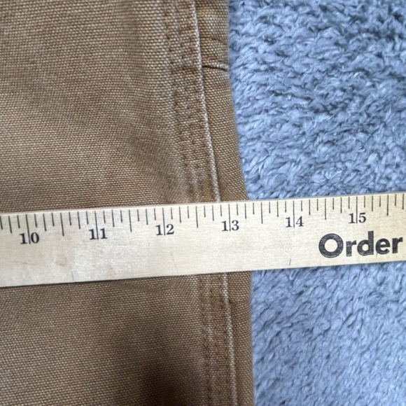 Vintage Carhartt Capenter Pants Men 40x36 Brown Utility Canvas Work Dungaree Fit - Picture 15 of 16
